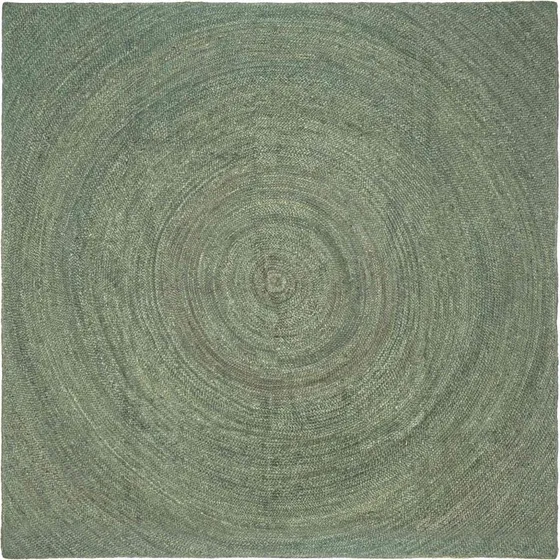 vidaXL Områdetæppe Olivengrøn 300 x 300 cm Jute