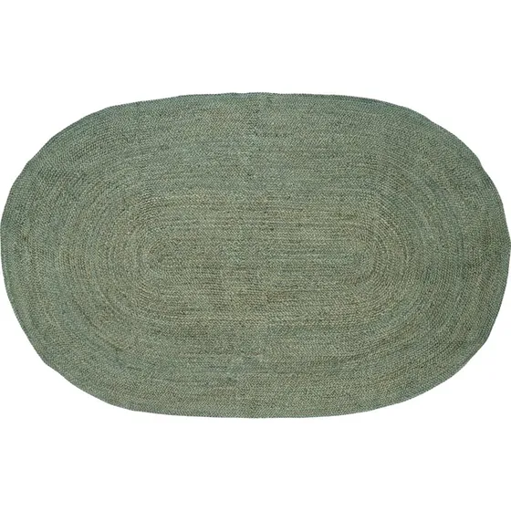 vidaXL Områdetæppe Olivengrøn 205 x 305 cm Jute
