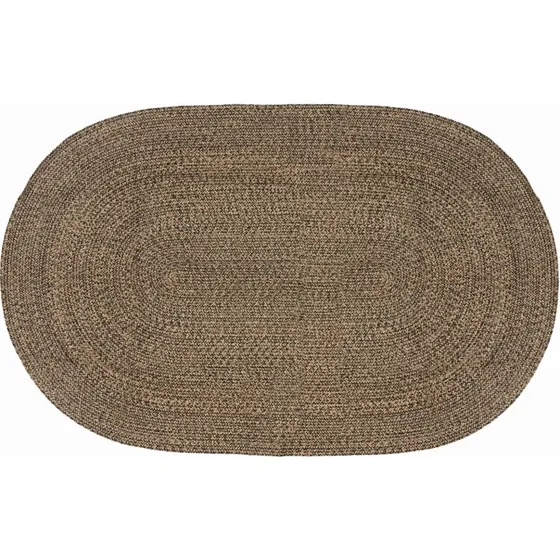 vidaXL Sort Jute Områdetæppe 152 x 245 cm
