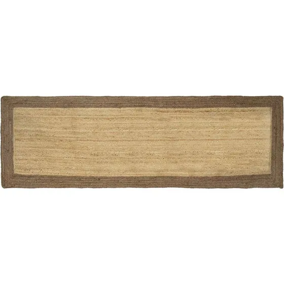vidaXL Områdetæppe Grå 80 x 200 cm Jute
