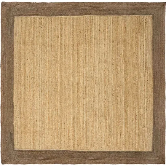 vidaXL Områdetæppe Grå 200 x 200 cm Jute