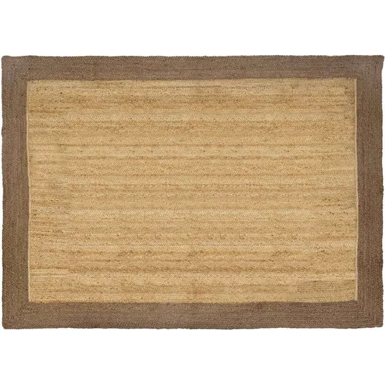 vidaXL Områdetæppe Grå 240 x 340 cm Jute