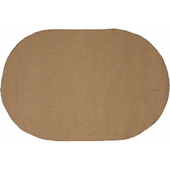 vidaXL Områdetæppe Jute 122 x 183 cm Naturfarvet