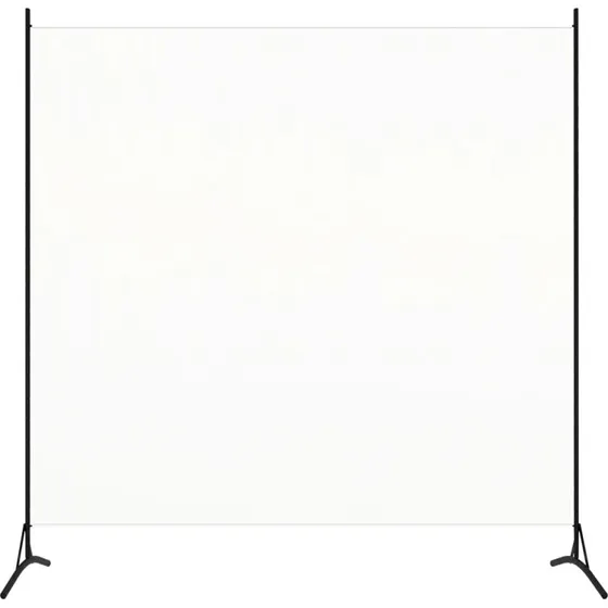 vidaXL rumdeler 175x180 cm hvid stof