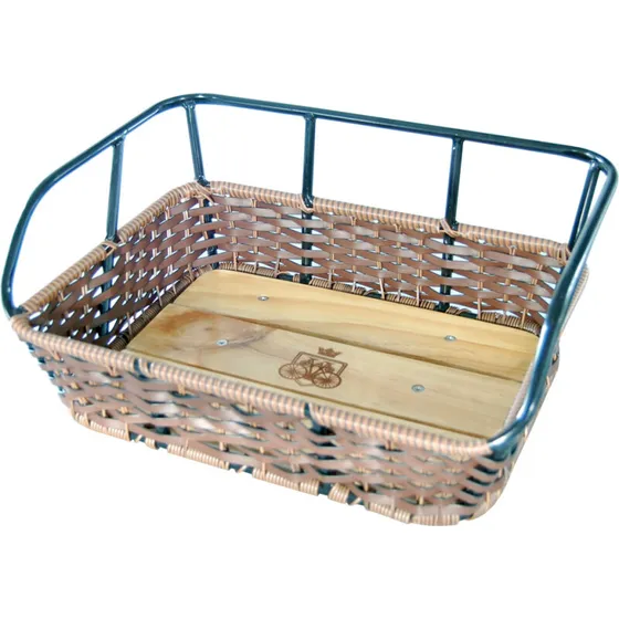 Avenue cykelkurv brun/sort – aluminium & flet