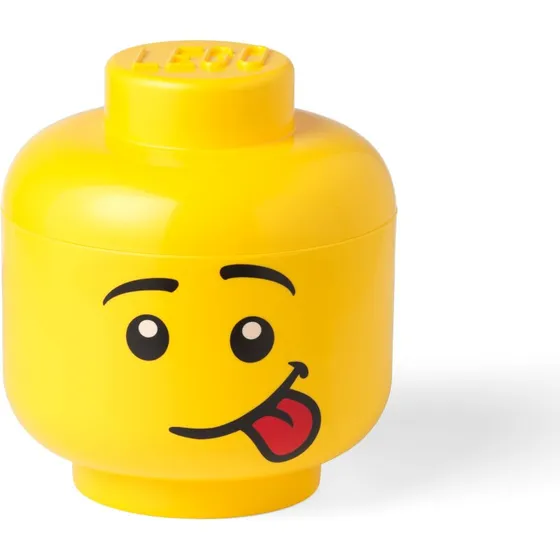 LEGO Opbevaringshoved Stor, Fjollet, Gult
