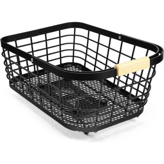 MIK Skanderborg aluminium bagkurv, sort (45×31×20/14 cm)