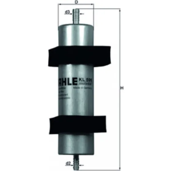 MAHLE Brændstoffilter KL 596, 8K0127400, 8T0127401A
