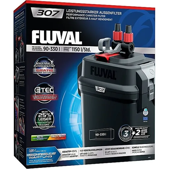 Fluval A447/307 Ekstern Filter med UVC – 300L (1150 l/t)