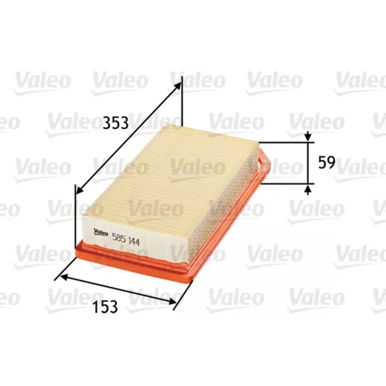 VALEO Luftfilter 585144 til PEUGEOT/CITROËN