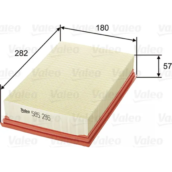 VALEO Luftfilter 585286 til Nissan NP300 Navara & Pathfinder