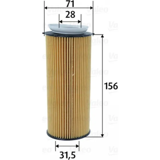 VALEO Oliefilter 586603 til BMW N57D30A/B