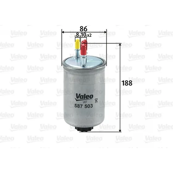 VALEO Brændstofilter 587503 til FORD, HYUNDAI, KIA