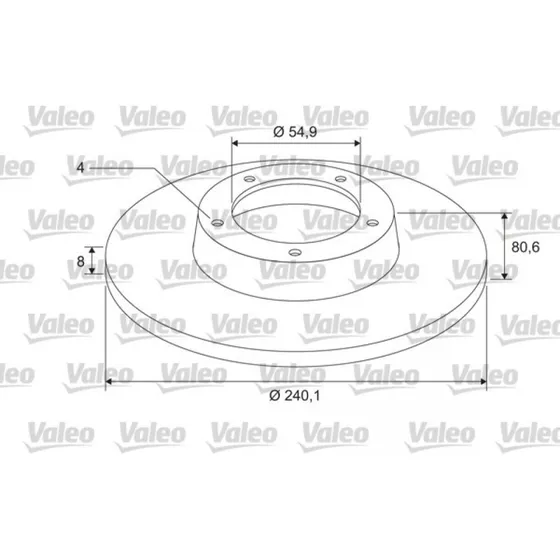 VALEO 675403 Bremseskive til Renault & Dacia
