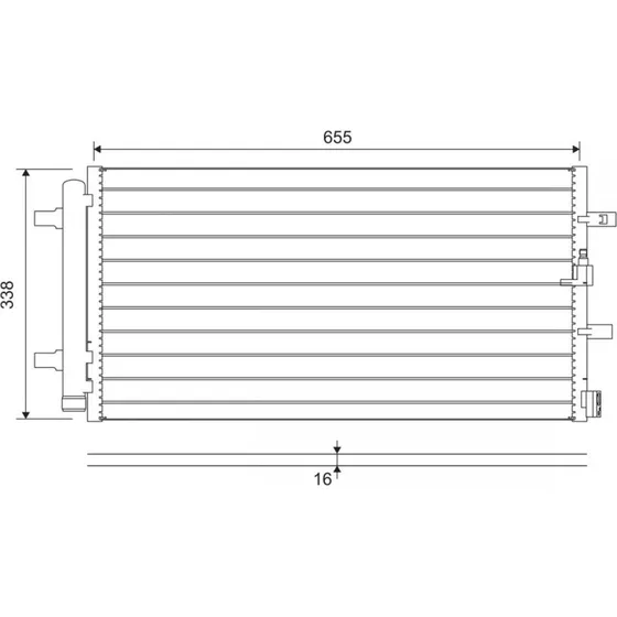 VALEO 814370 Kondensor til Audi A4, A5, A6, Q5 & Porsche Macan