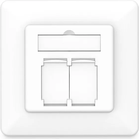 Digitus Faceplate CAT 6a skærmet, hvid (RAL 9003)