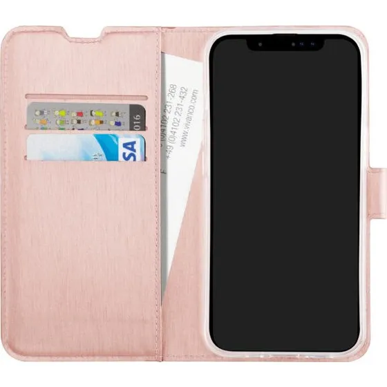 Vivanco Classic Wallet iPhone 15 Roseguld