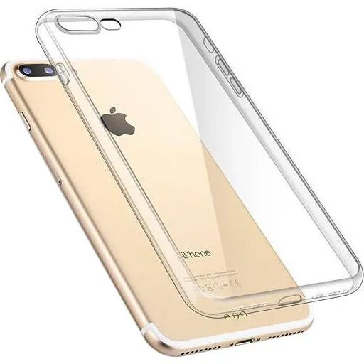 Transparent Silikoncover til iPhone 7 Plus & 8 Plus