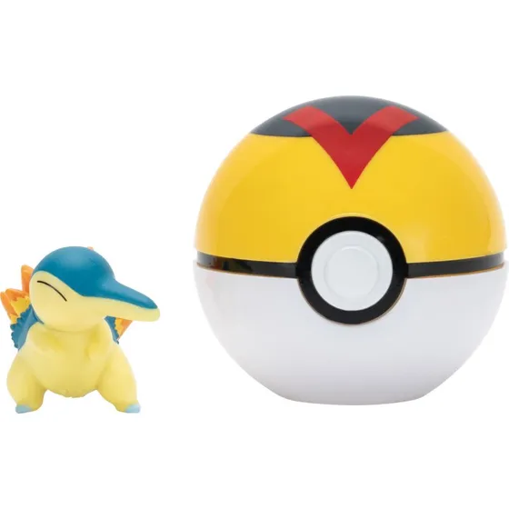Pokémon Clip N Go Cyndaquil med Level Ball – 2" Battle Figur