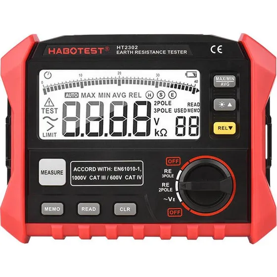 Habotest HT2302 Digital Jordmodstandstester