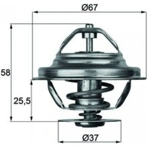 MAHLE Termostat TX 20 80D, 80°C, til Mercedes-Benz