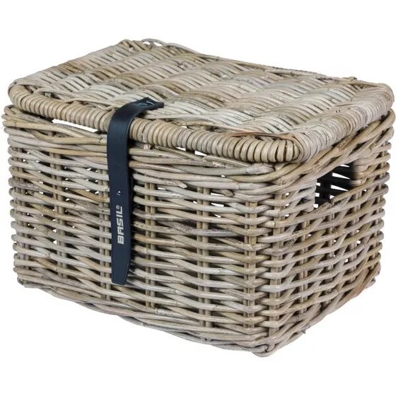 Basil Dax S rotan cykelkurv med låg - Grå