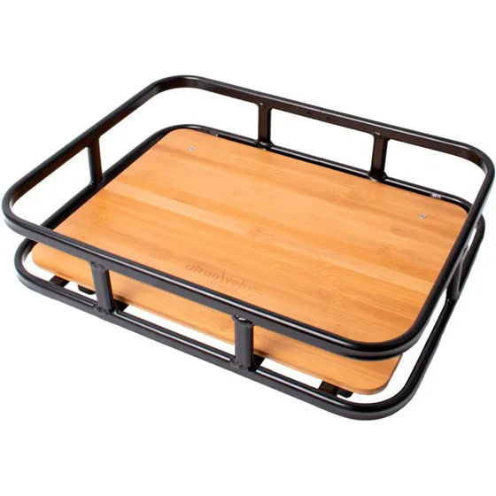 AtranVelo Bakery AVS 10L – Sort cykelkurv med bambusbund