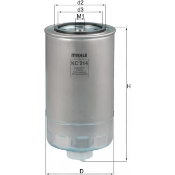 MAHLE Brændstoffilter KC 214 for IVECO, STEYR, NEW HOLLAND