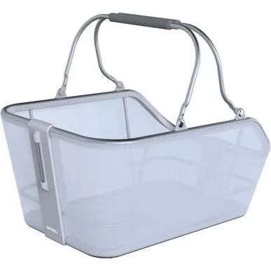 Basil Cento Tech Fiber MIK cykelkurv med LED, grå, 21L