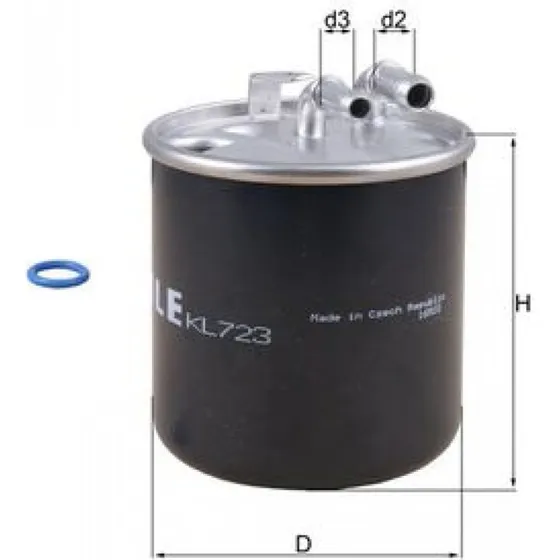 MAHLE ORIGINAL Brændstoffilter KL 723D for MERCEDES-BENZ