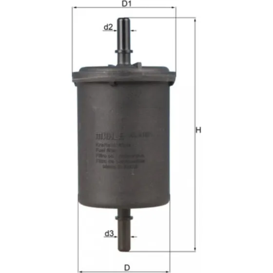 MAHLE Brændstoffilter KL 416/1 til Renault, Nissan, Dacia