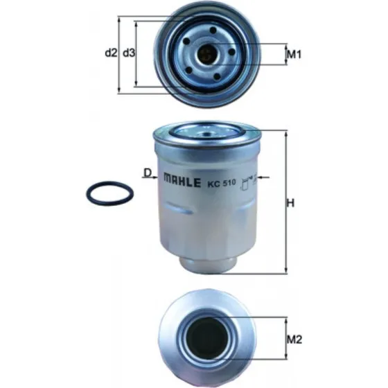 MAHLE ORIGINAL Brændstof-filter KC 510D