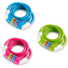 PUKY 4-cifret spirallås 120 cm, blå