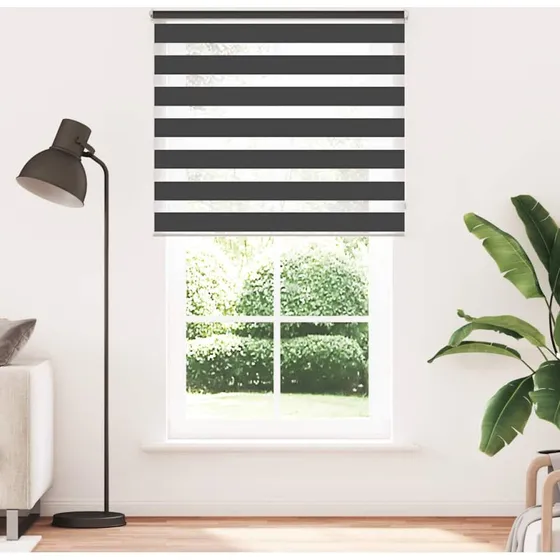 vidaXL Zebragardin 120x230 cm sort