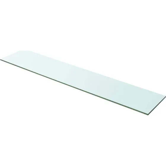 vidaXL Hylde Glaspanel Klar 100x20 cm, 8 mm Hærdet Glas