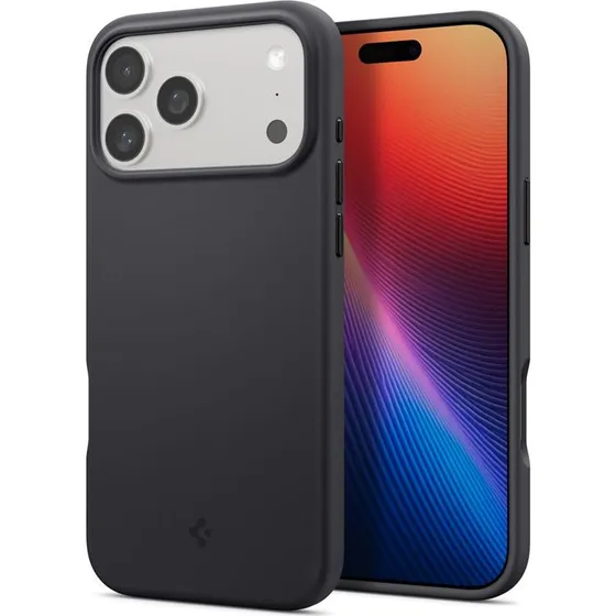 Spigen Silicone Fit MagSafe - Sort - iPhone 17 Pro Max