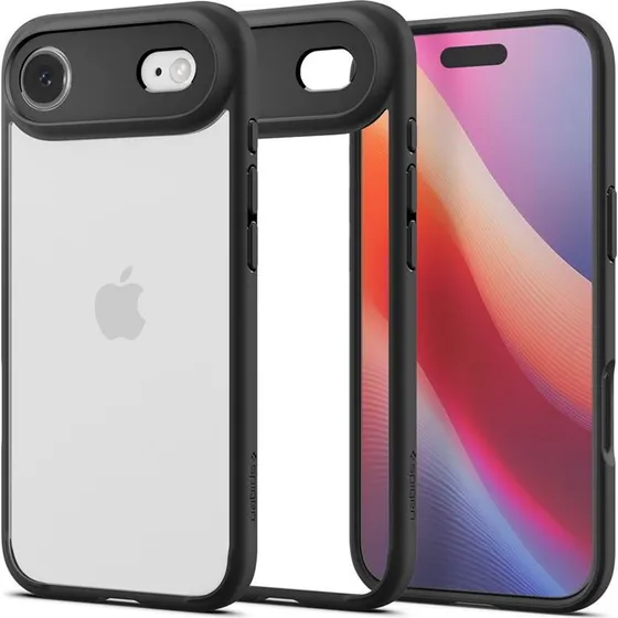 Spigen Ultra Hybrid Cover til iPhone 17 Air, Matte Sort