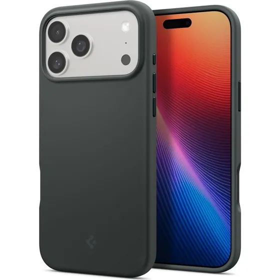 Spigen Silicone Fit MagSafe - Abyss Green til iPhone 17 Pro