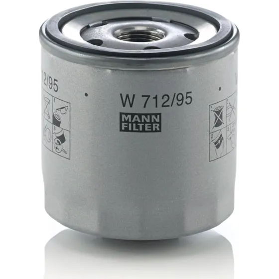 MANN-FILTER Oliefilter W 712/95, 04E115561 for VW, AUDI, FORD