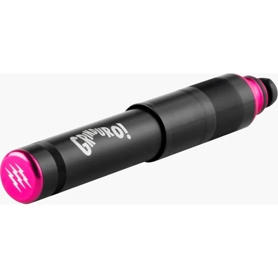 Muc-Off AirMach Mini Pump 7,6 bar – 6061 aluminium (sort/rosa)