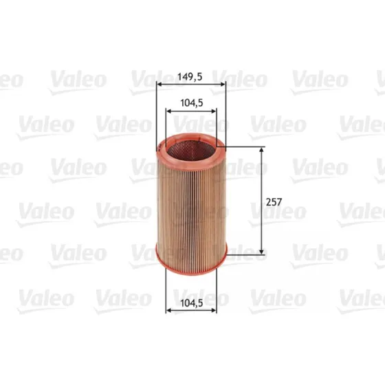 VALEO Luftfilter 585639 til Alfa Romeo 156, Lancia Lybra