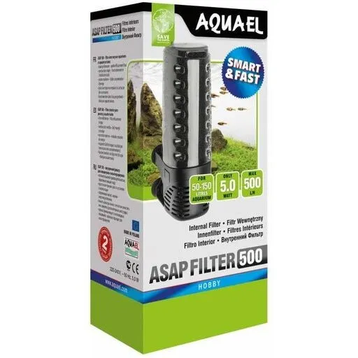 Aquael ASAP indvendigt filter 500 l/t