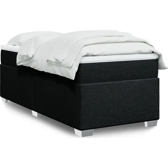 vidaXL Kontinentalseng 90x190 cm med Pocketfjedermadras, Sort