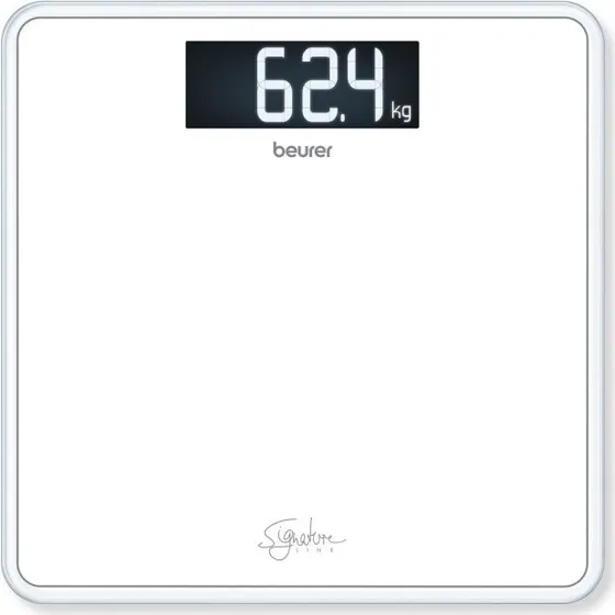 Beurer GS 400 Badevægt i Glas, Hvid, 200 kg