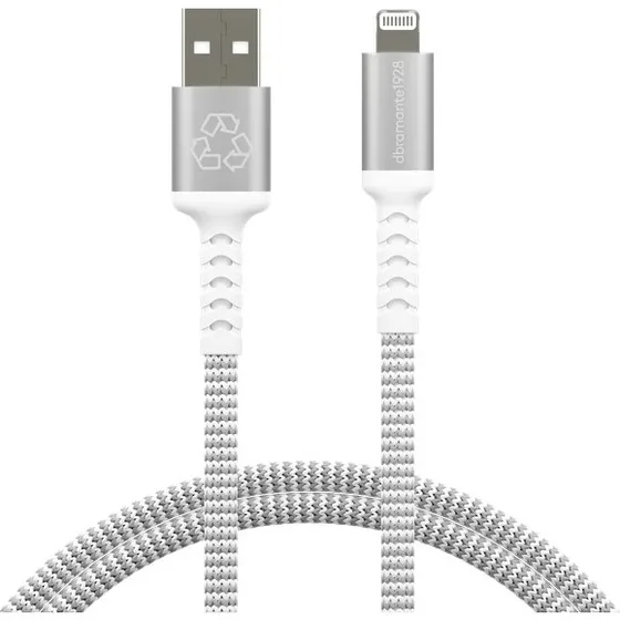 dbramante1928 Re-Charge Lightning-kabel 1,2 m, flettet, 100 % genbrugsplast
