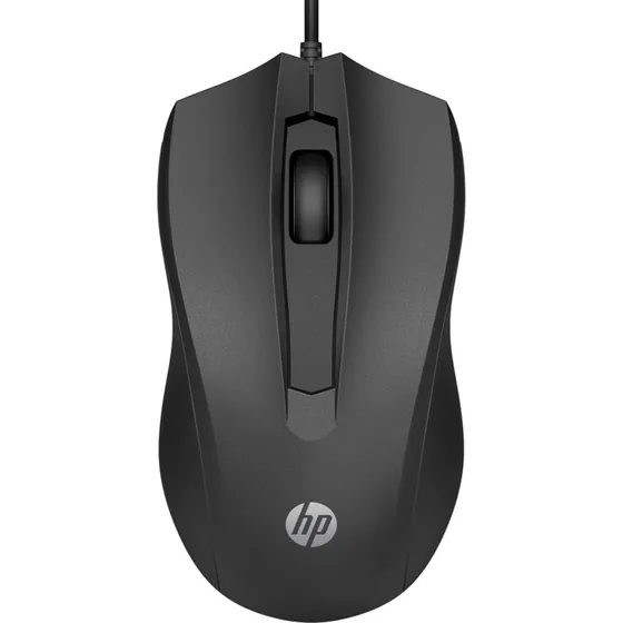 HP Wired Mouse 100 - Kablet optisk mus til kontor