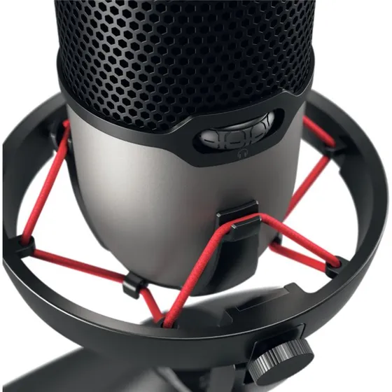 Cherry UM 6.0 Advanced USB-Mikrofon, Sort/Sølv