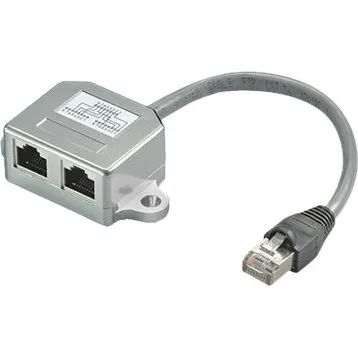 goobay 15 cm ISDN-splitter, grå
