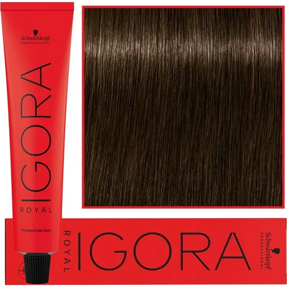 Schwarzkopf Igora Royal 5-00 60ml | Lysebrun Naturale Ekstra