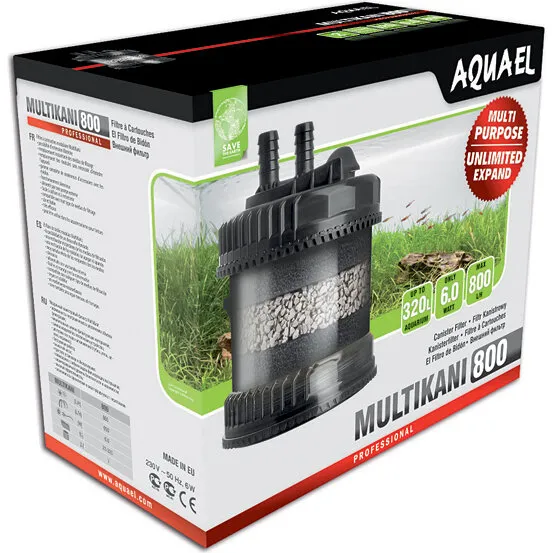 Aquael MULTIKANI 800 eksternt akvariefilter